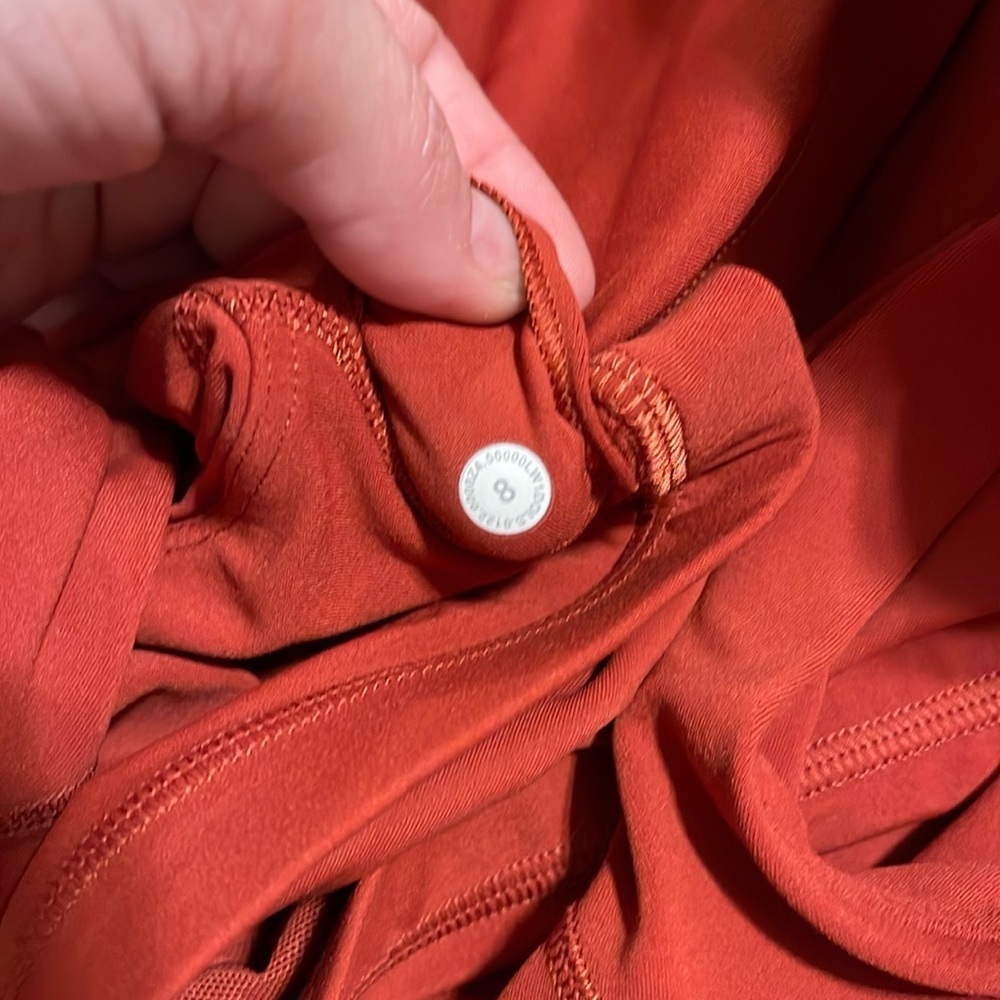 Lululemon Align Bodysuit 25” CAYENNE Sz 8 tank - Picture 6 of 8